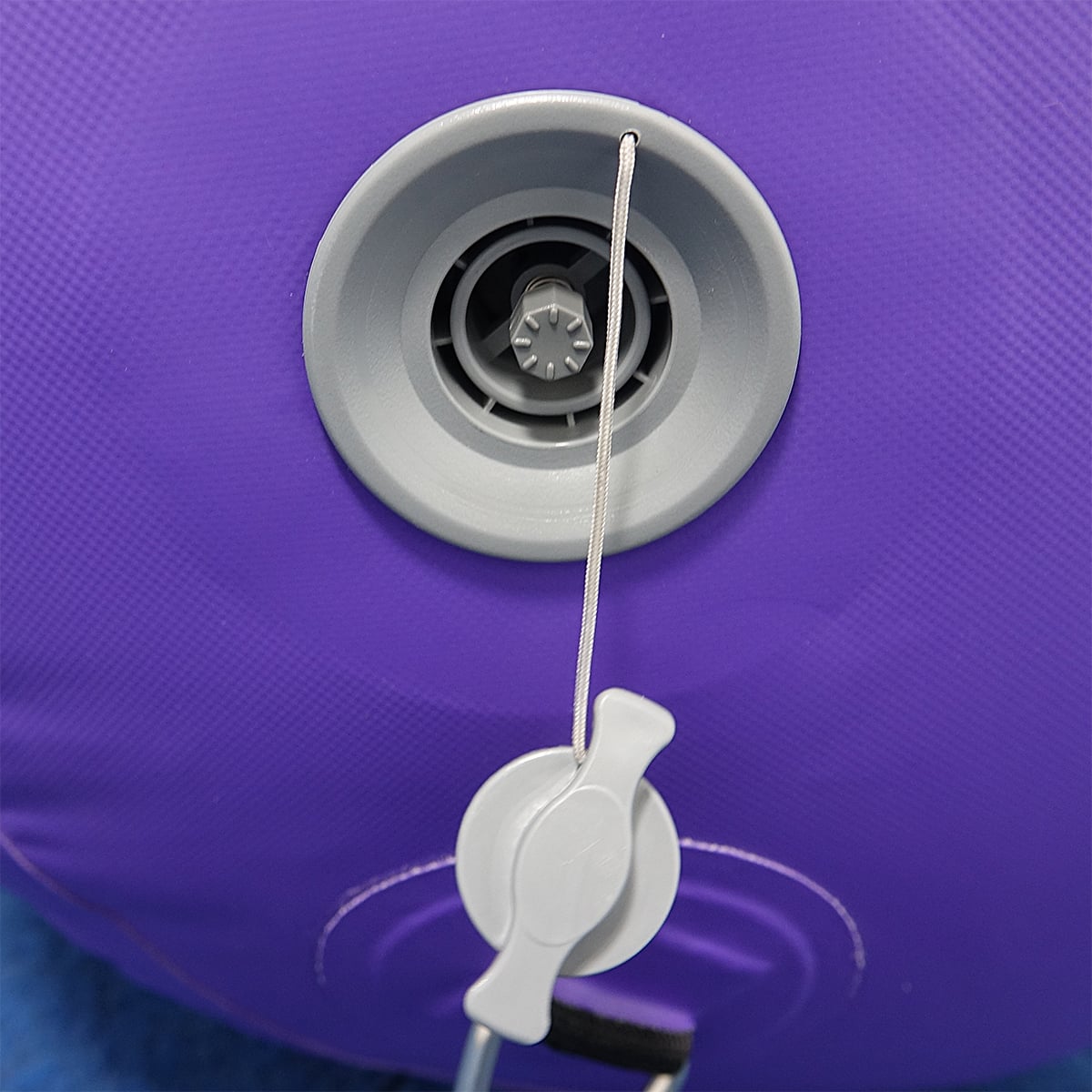 Closeup of the air valve on the Air Barrel