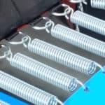 A photo with a close-up view of the springs on a Tumbl Trak.