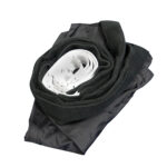 A photo of the Fitness Wheel Hammock rolled up and folded.